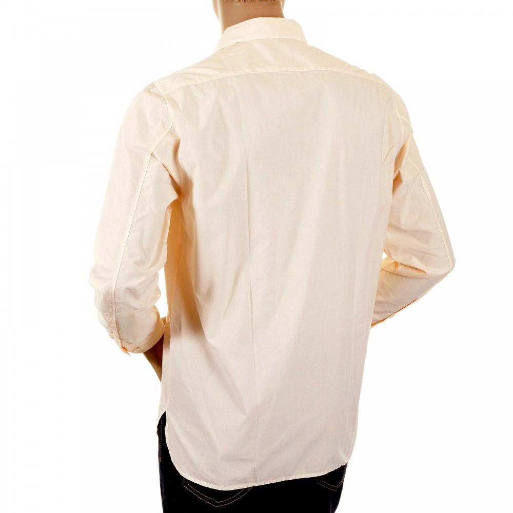 Long Sleeve Washed Peach Coloured Shirt