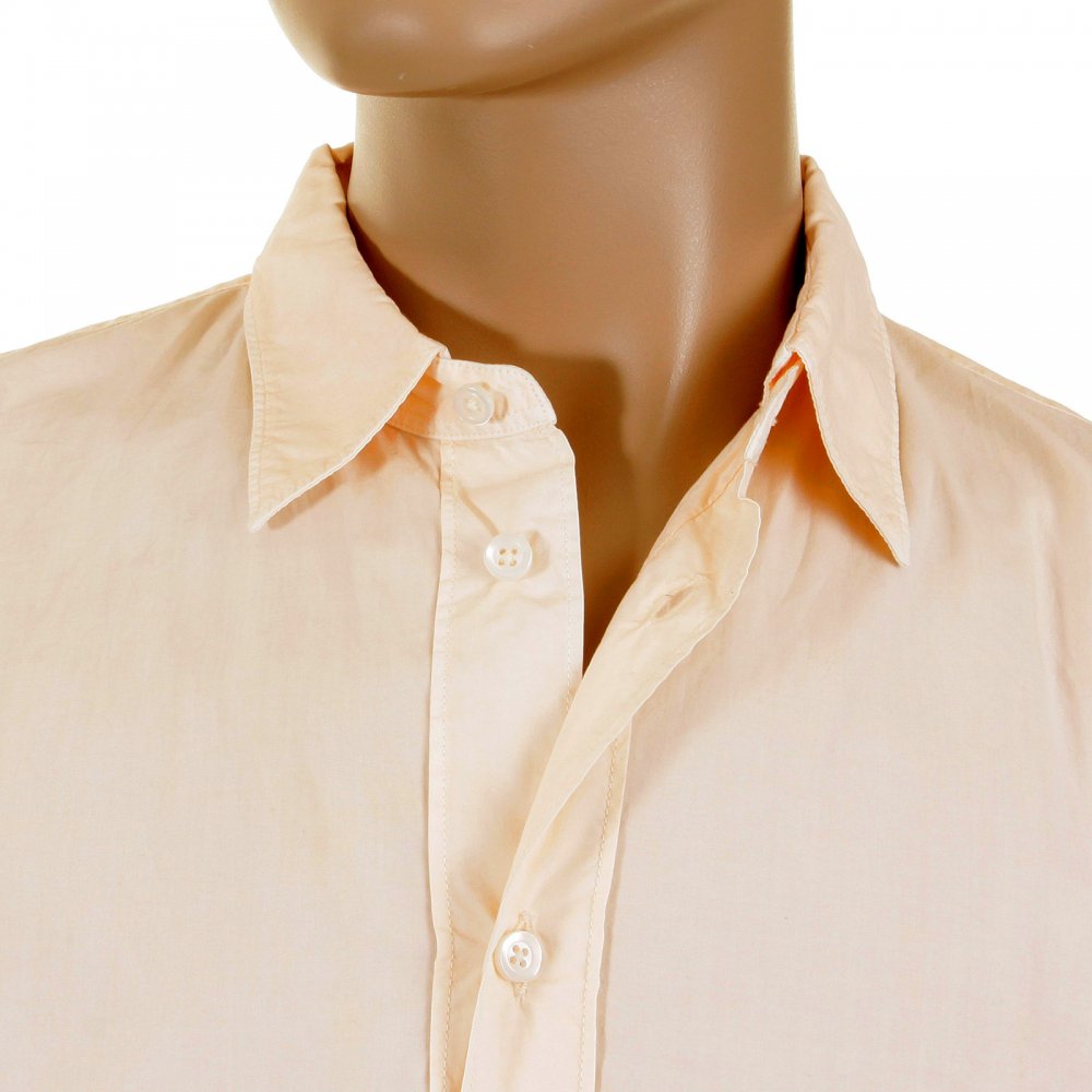 Long Sleeve Washed Peach Coloured Shirt