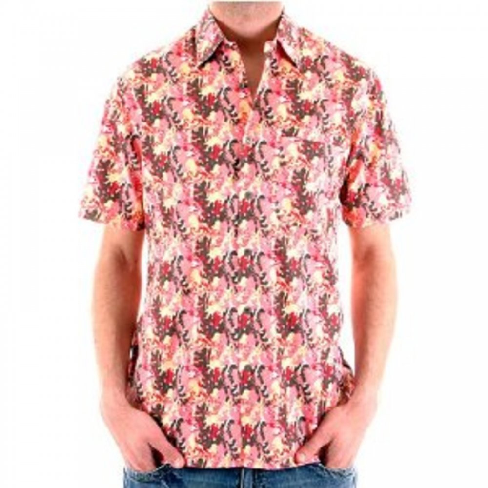 Multicoloured Short Sleeve Print Shirt