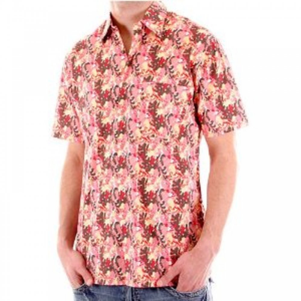 Multicoloured Short Sleeve Print Shirt