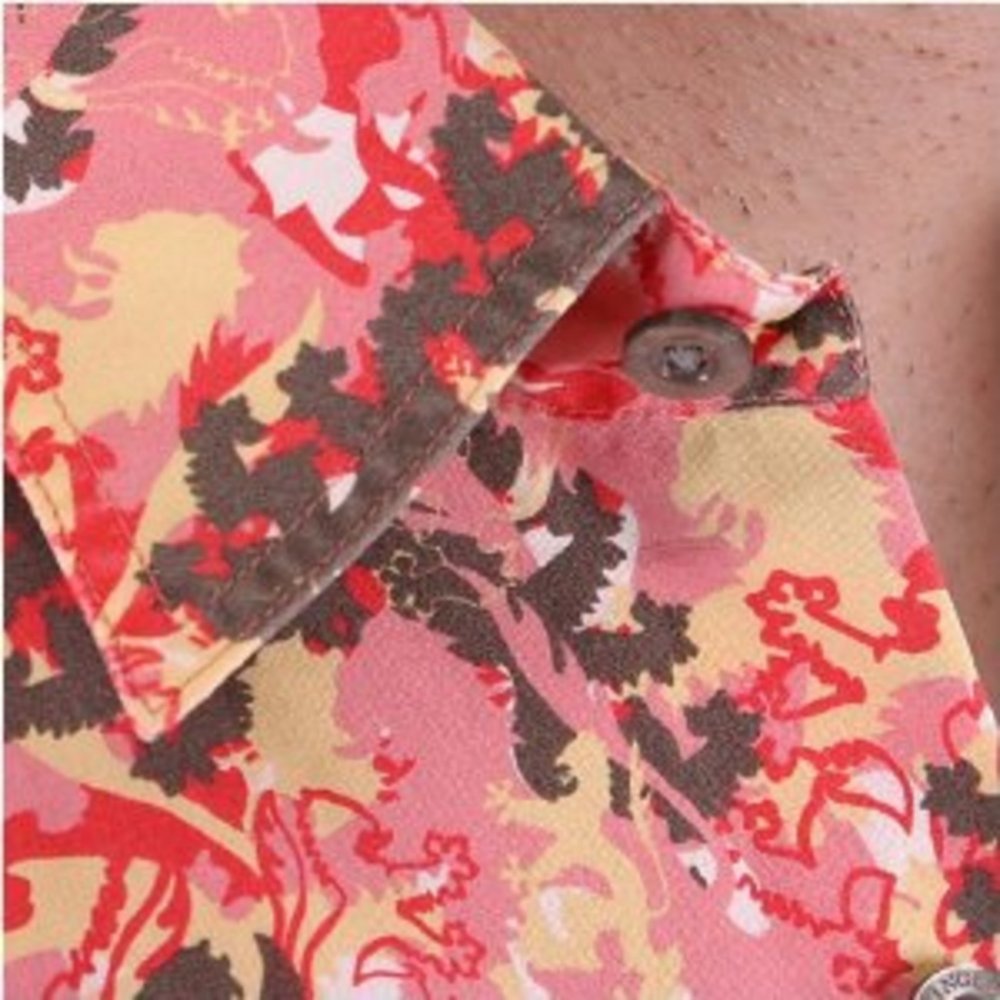 Multicoloured Short Sleeve Print Shirt