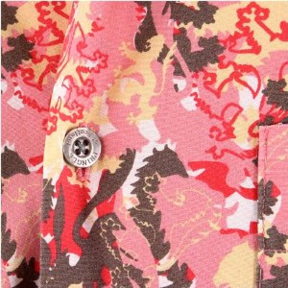 Multicoloured Short Sleeve Print Shirt