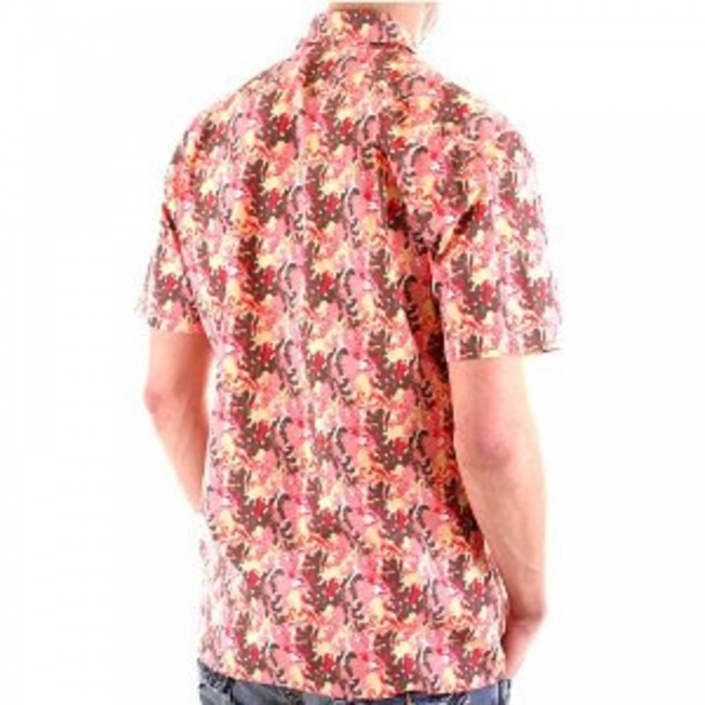 Multicoloured Short Sleeve Print Shirt