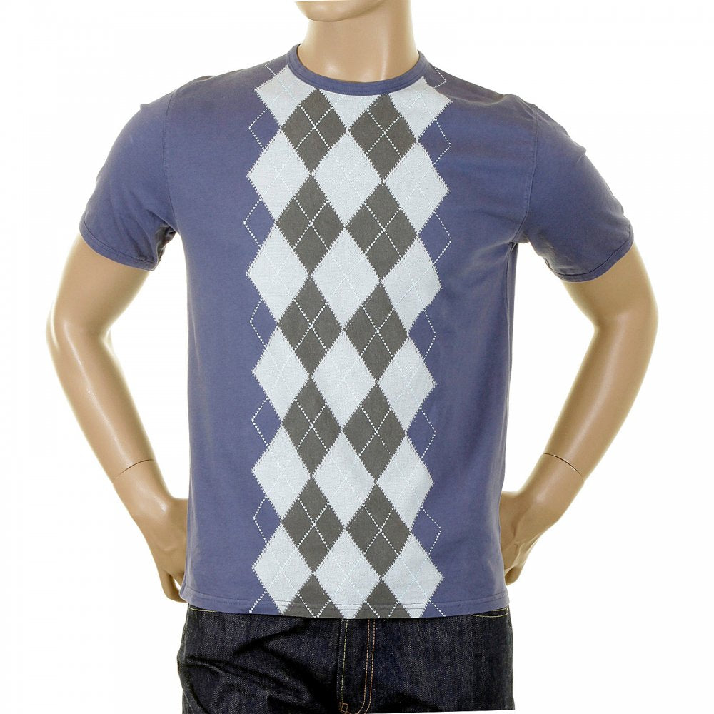 Short sleeve, steel blue t-shirt