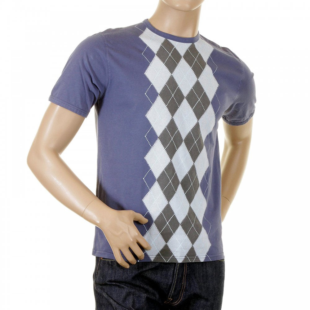 Short sleeve, steel blue t-shirt