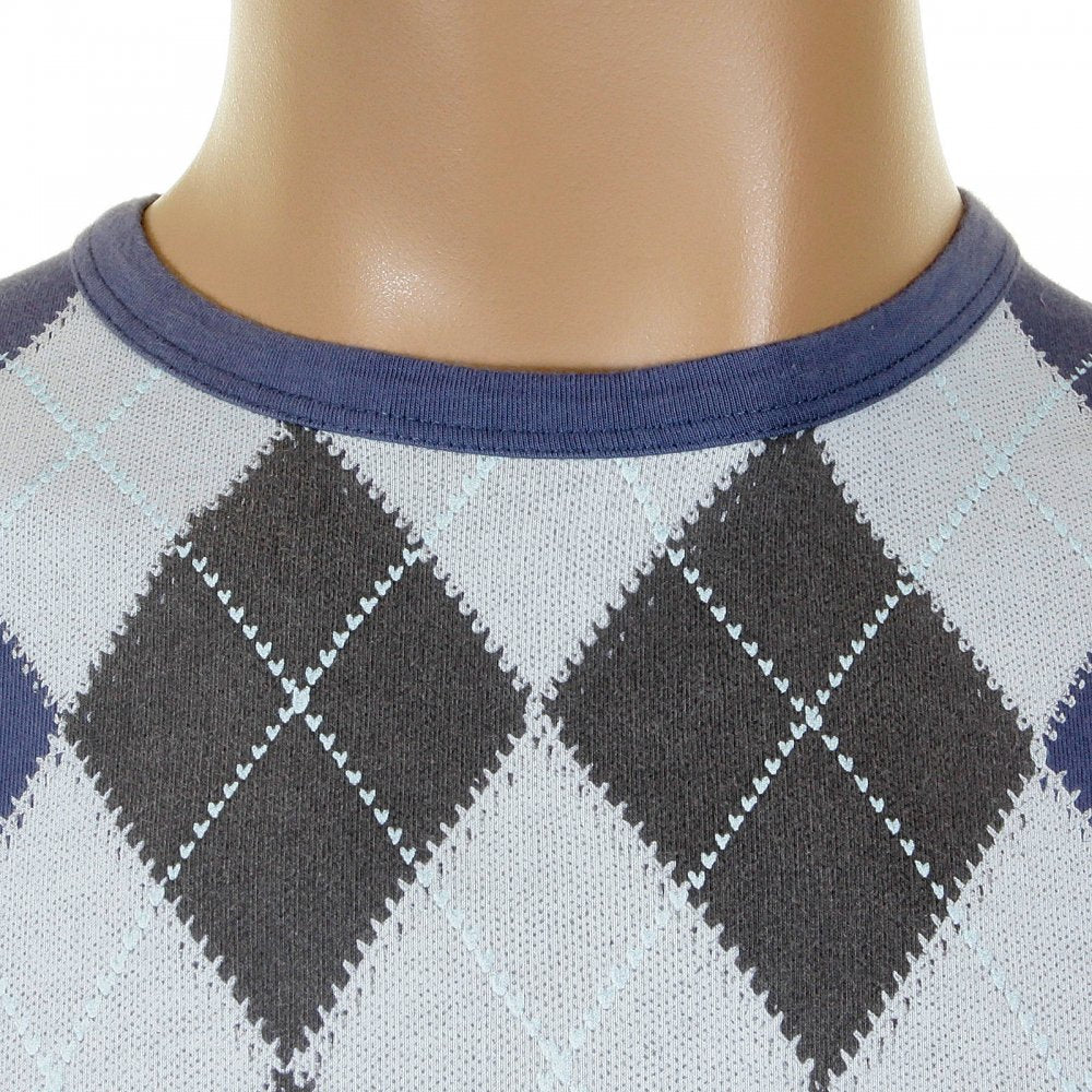 Short sleeve, steel blue t-shirt