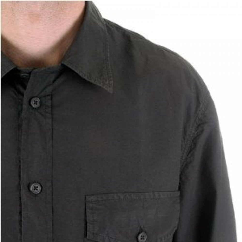 Washed Charcoal Long Sleeve Shirt