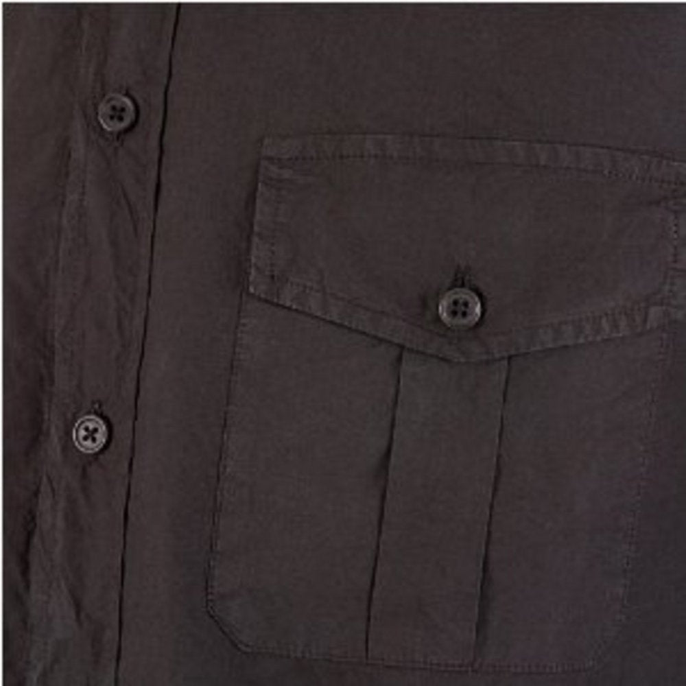 Washed Charcoal Long Sleeve Shirt
