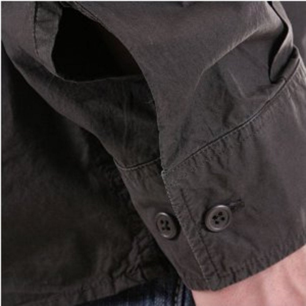 Washed Charcoal Long Sleeve Shirt