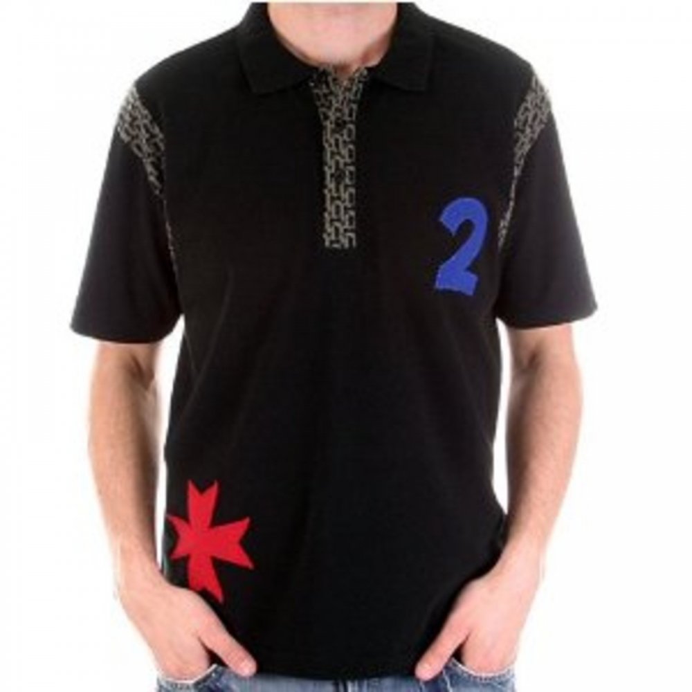 Black Regular Fit Pique Polo Shirt