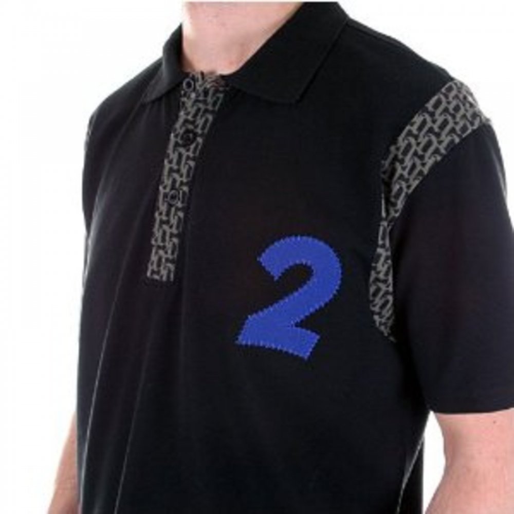 Black Regular Fit Pique Polo Shirt