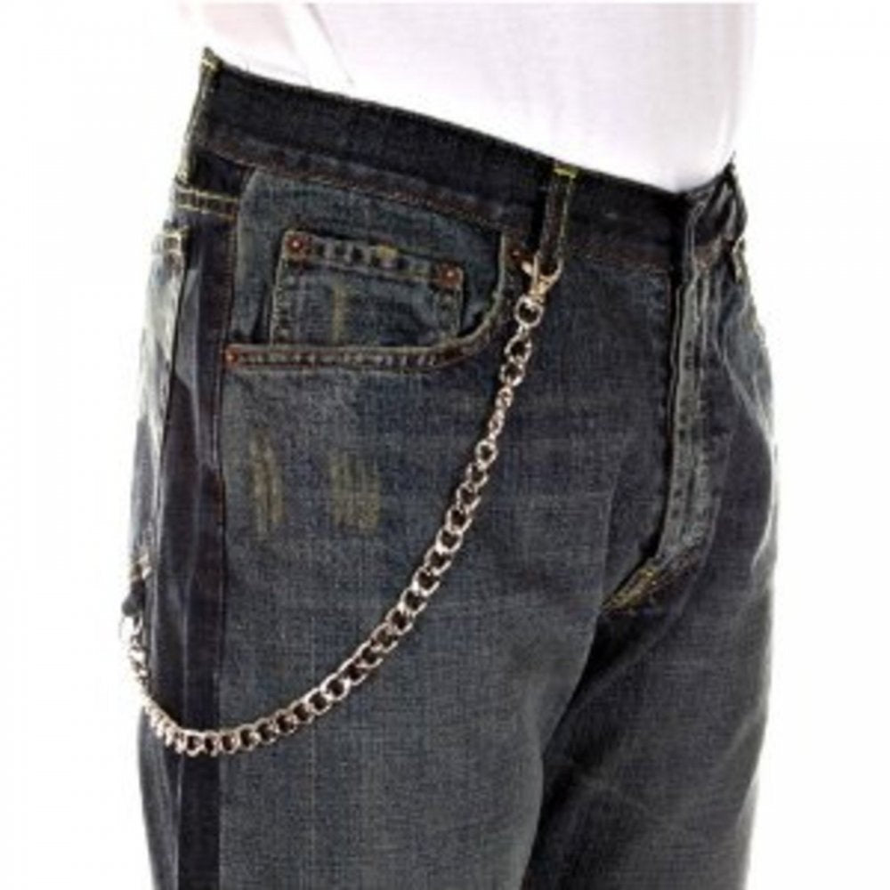 Dark Wash Two Tone Straight Leg Jeans