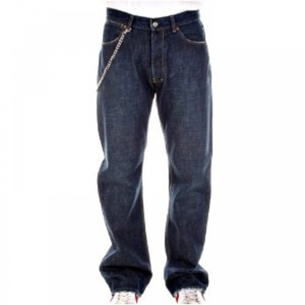 Classic Fit Crosshatch Denim Jeans