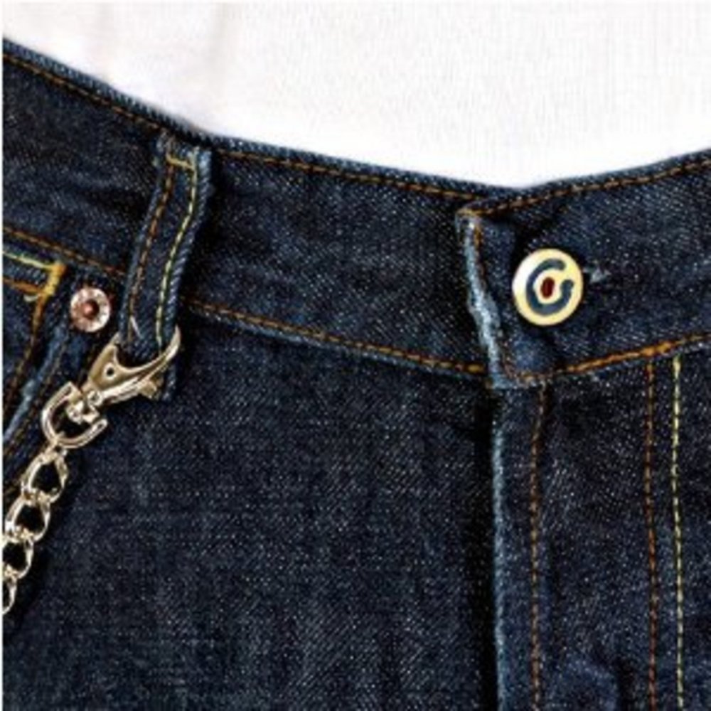 Classic Fit Crosshatch Denim Jeans