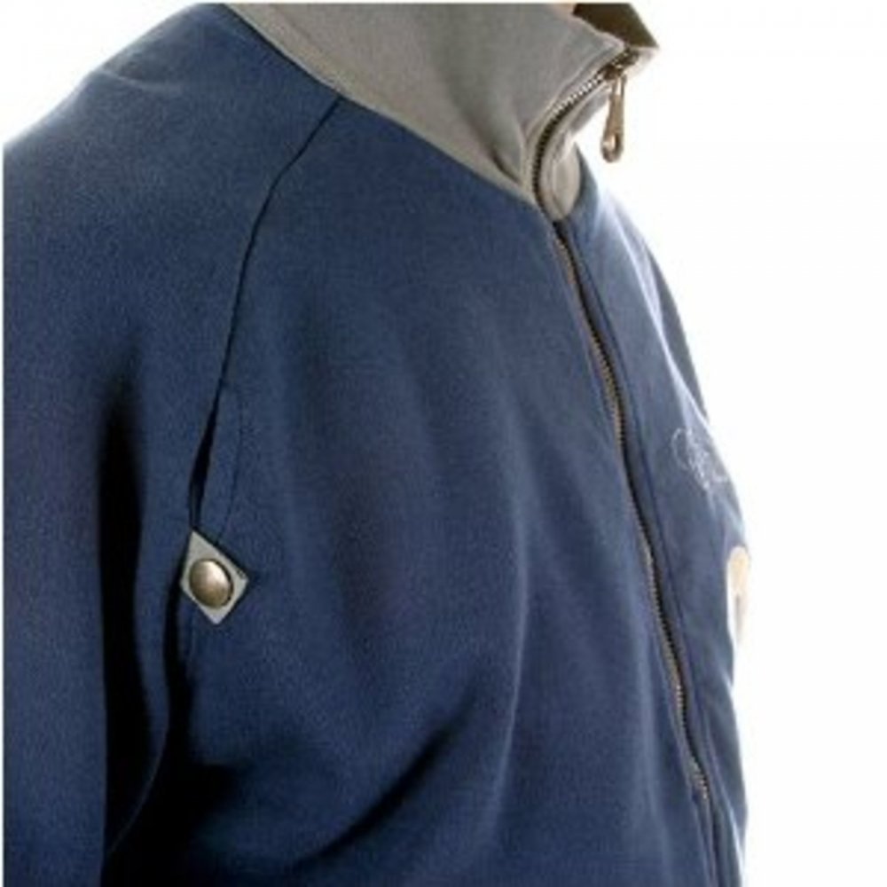 Zipped Navy Long Sleeve Sweatshirt