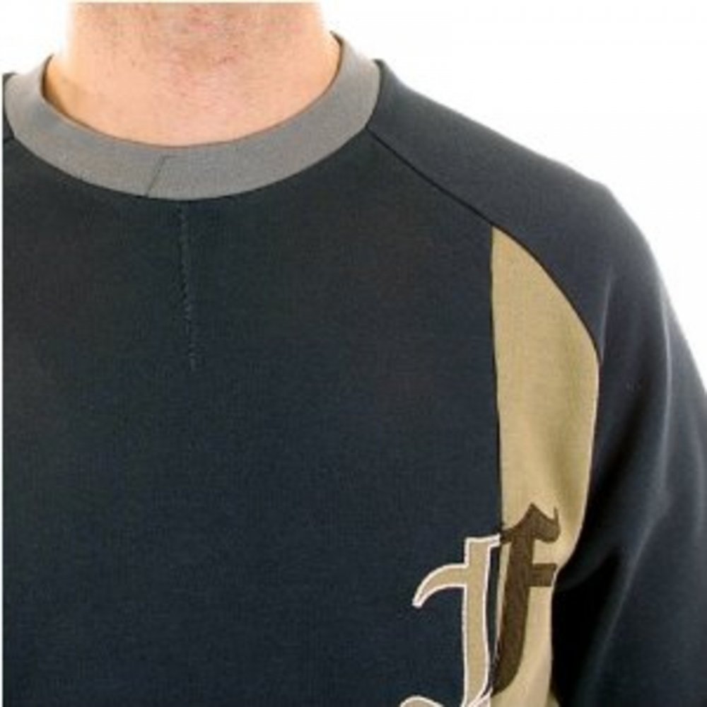 Black Lead Crew Neck Long Sleeve Sweatshirt