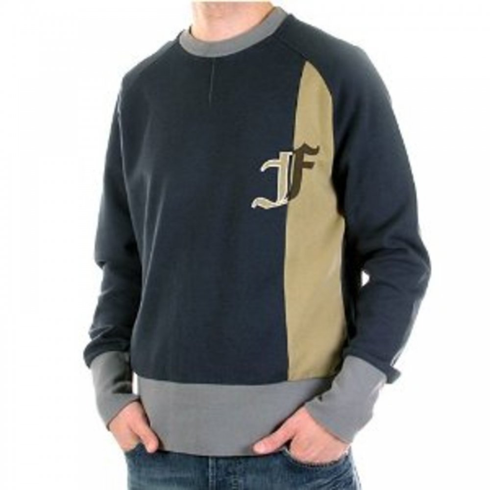 Black Lead Crew Neck Long Sleeve Sweatshirt