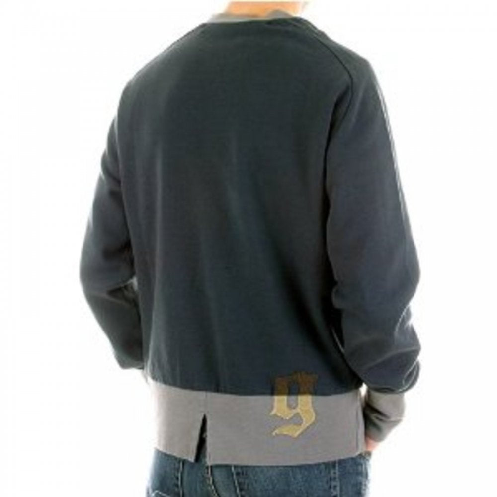 Black Lead Crew Neck Long Sleeve Sweatshirt