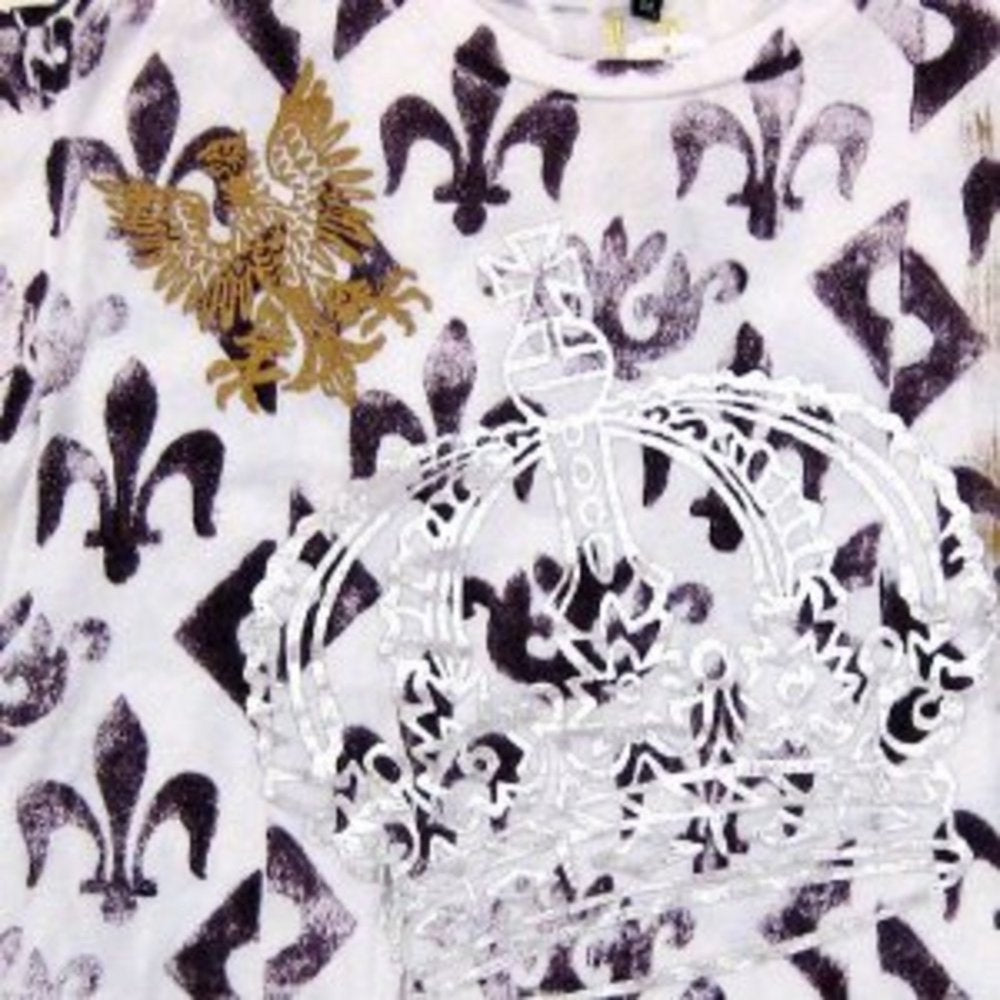 Fleur de Lyes White T Shirt
