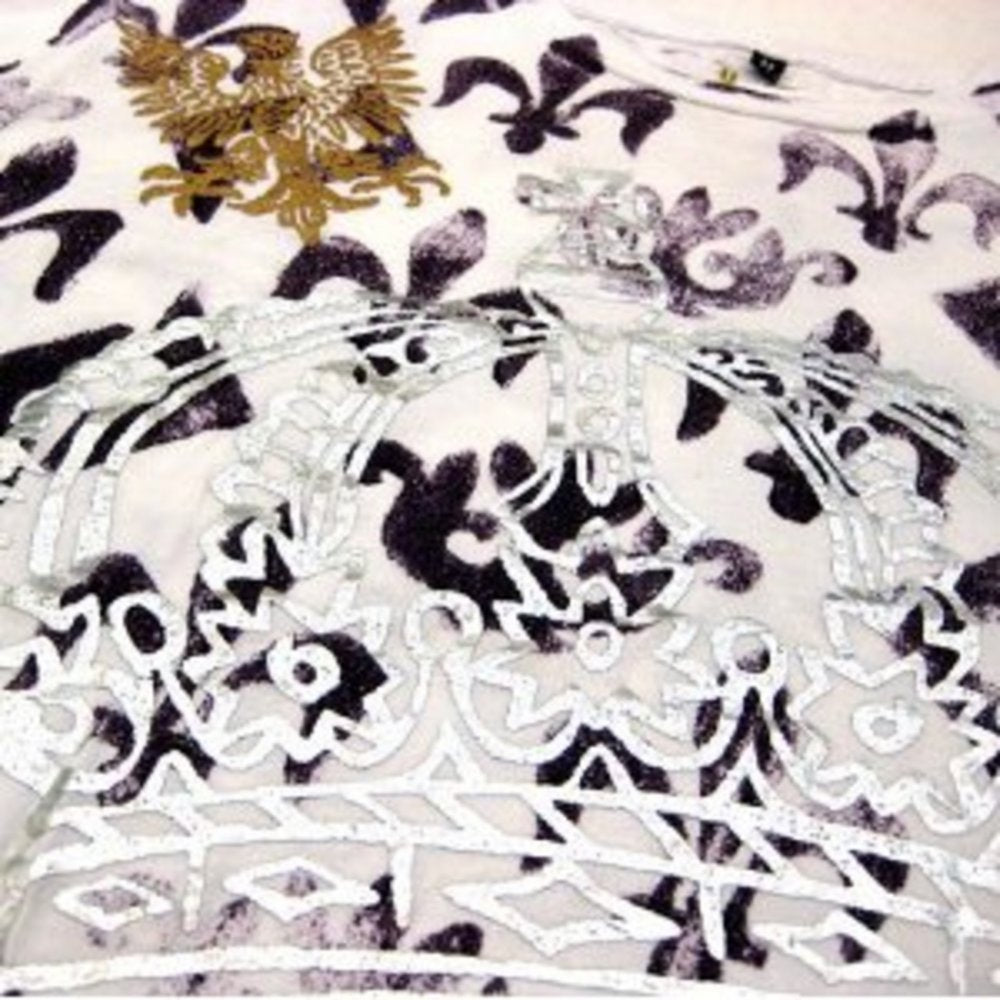 Fleur de Lyes White T Shirt