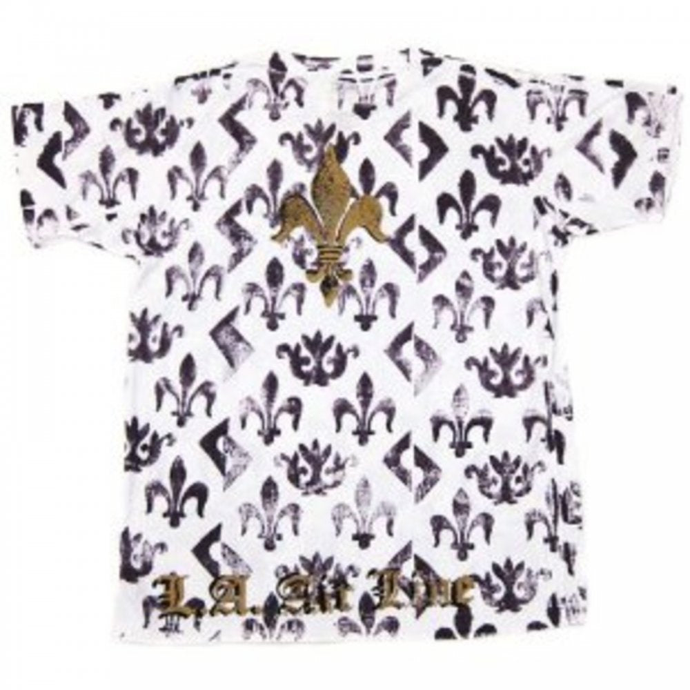 Fleur de Lyes White T Shirt