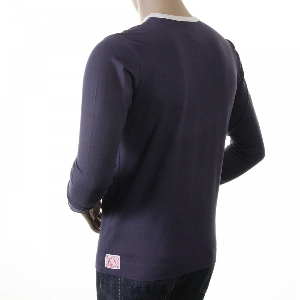 Rare and Original Ink Blue Long Sleeve T Shirt