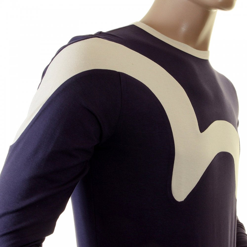 Rare and Original Ink Blue Long Sleeve T Shirt