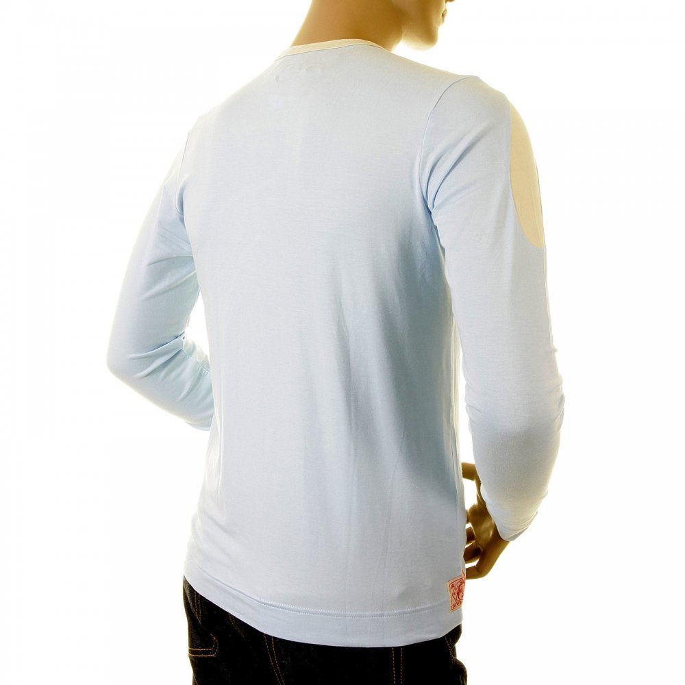 Rare and Original Sky Blue  Long Sleeve T Shirt