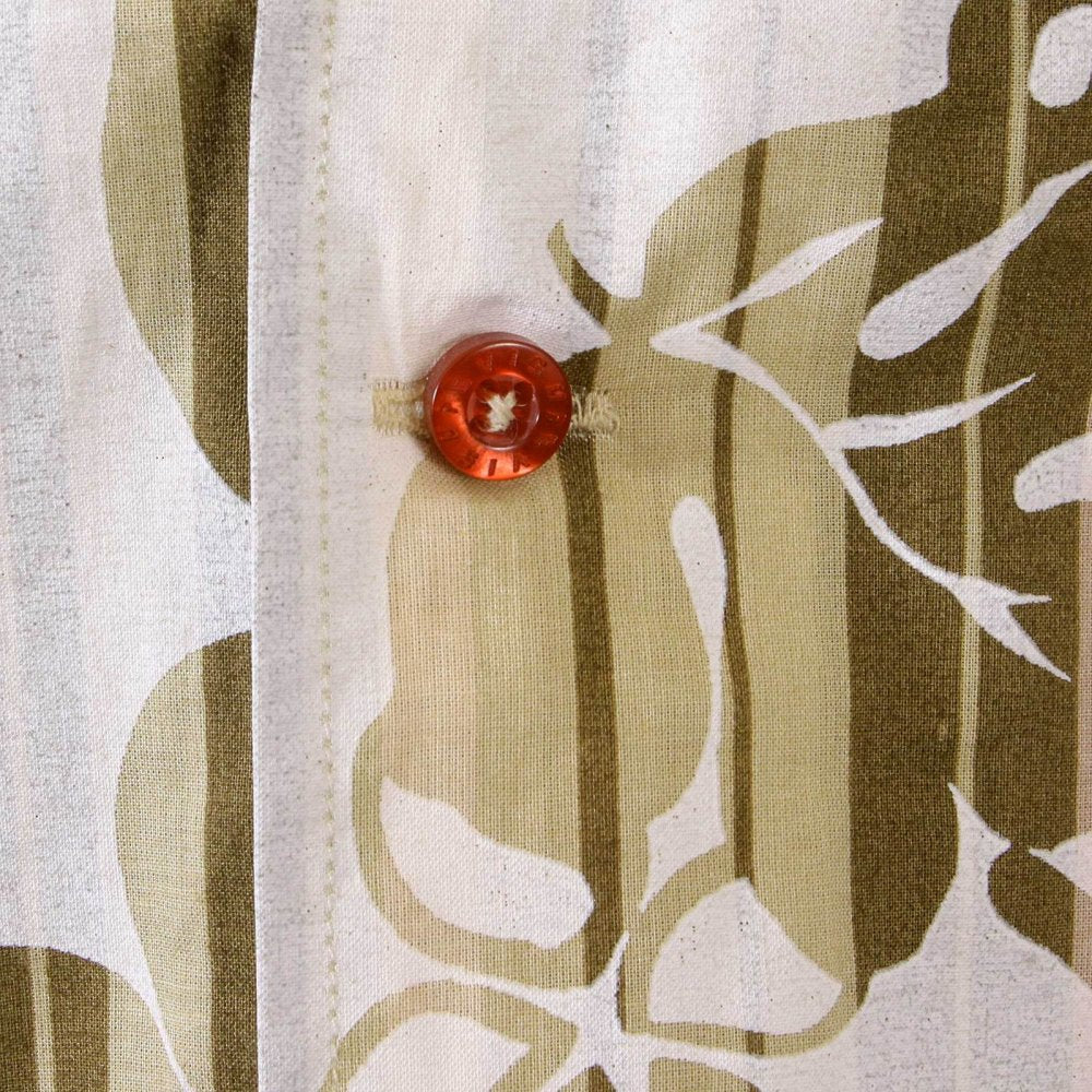 Early and Genuine Mens Short Sleeve Camel Floral Print Shirt