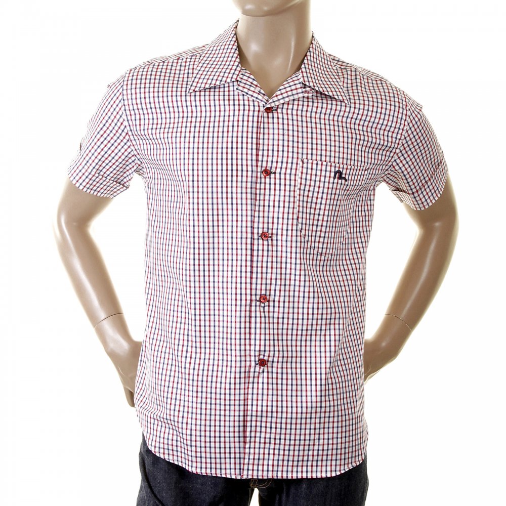 Genuine and Rare Mens Short Sleeve Checked Shirt