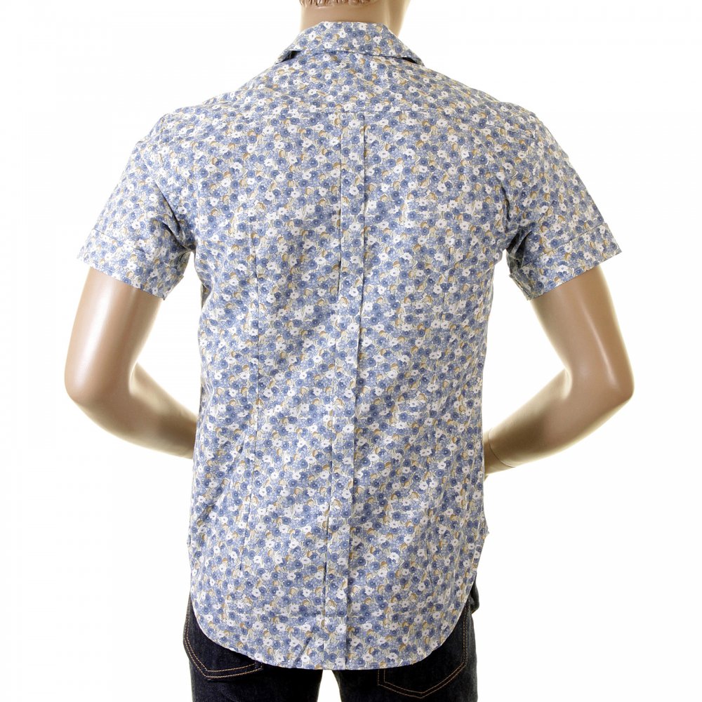 Genuine and Rare Mens Short Sleeve Floral Print Shirt