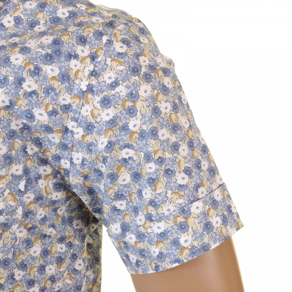 Genuine and Rare Mens Short Sleeve Floral Print Shirt