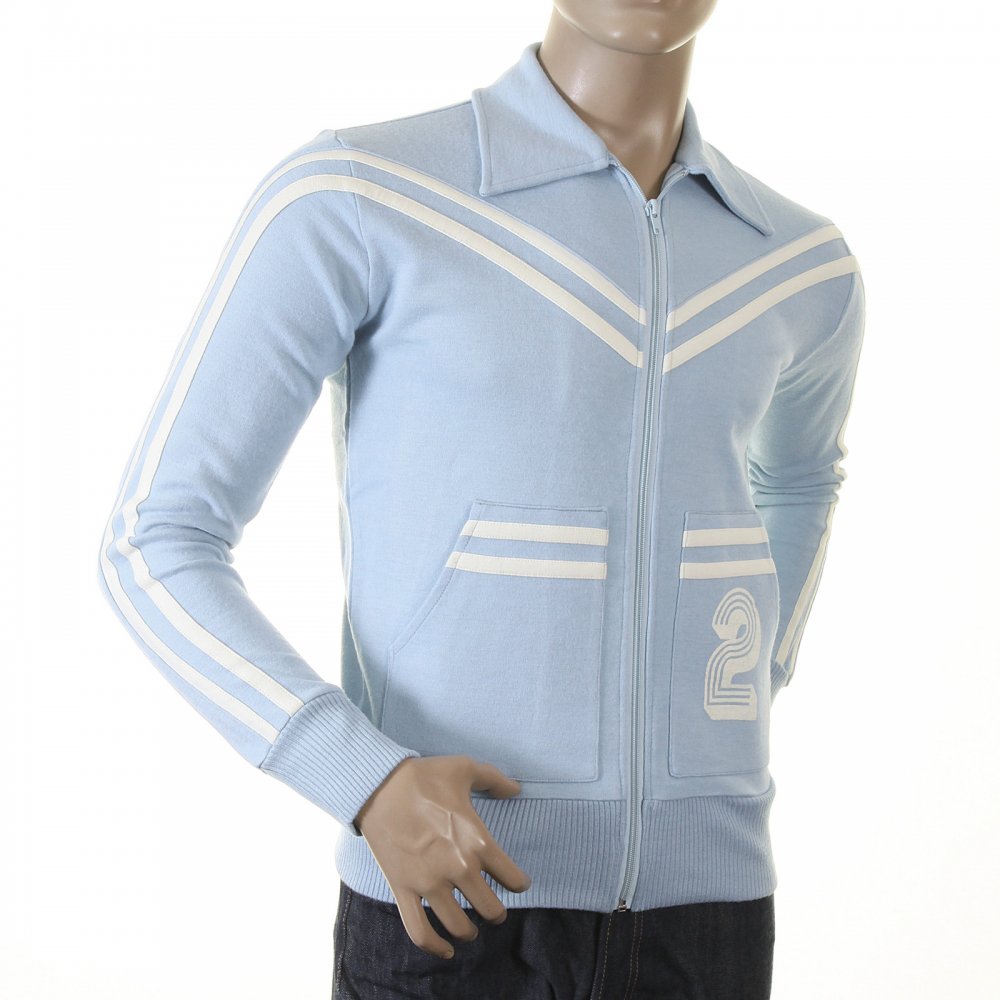 Early and Authentic Sky Blue Retro Track Jacket