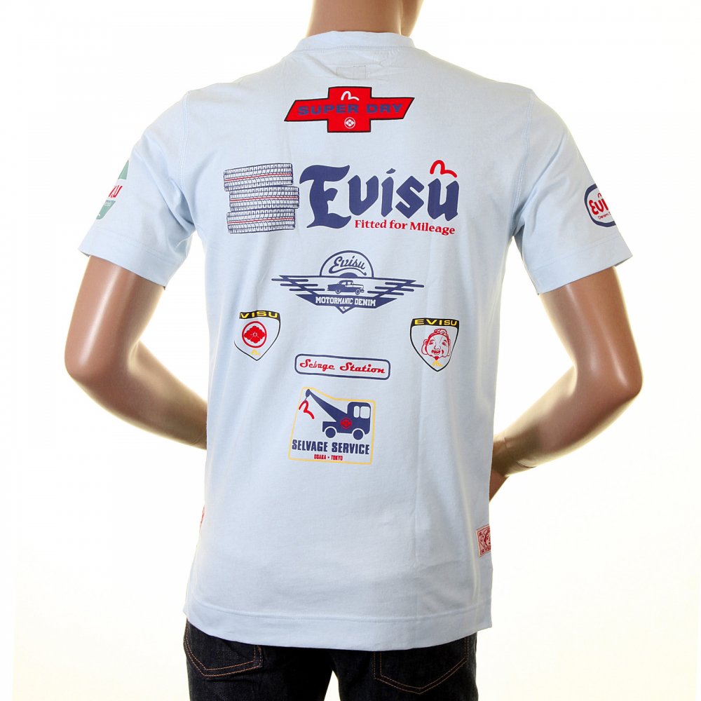 Rare and Original Sky Blue Motor Sponsor T-Shirt