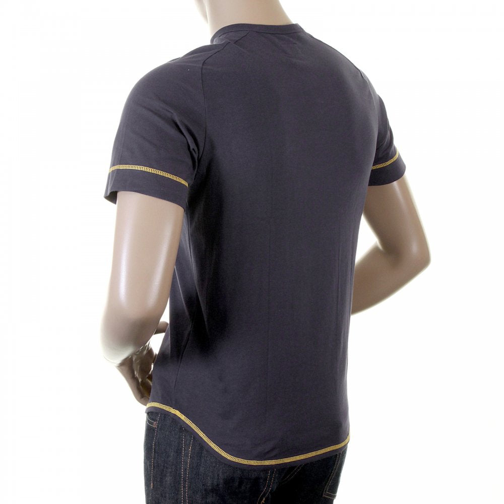 Rare Ink Blue T-Shirt with SUN DRIED DENIM Logo