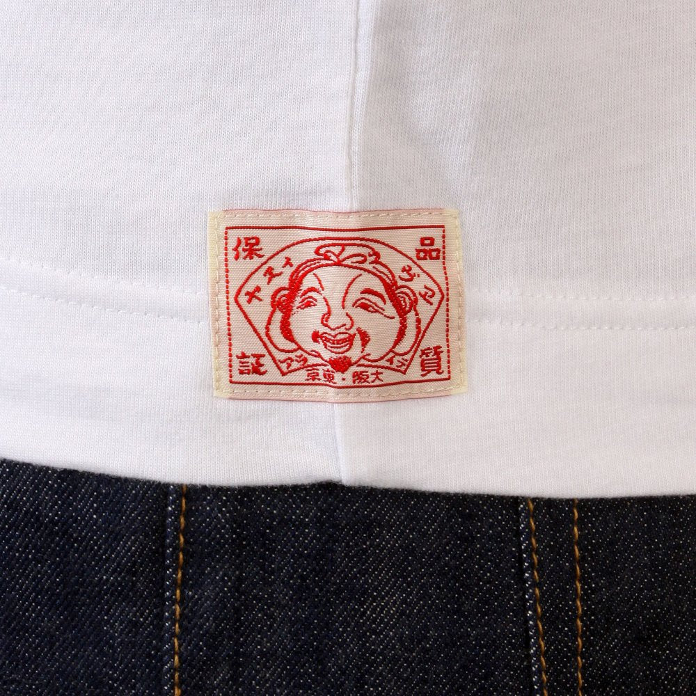 Rare and Original White with Ink Blue T-Shirt