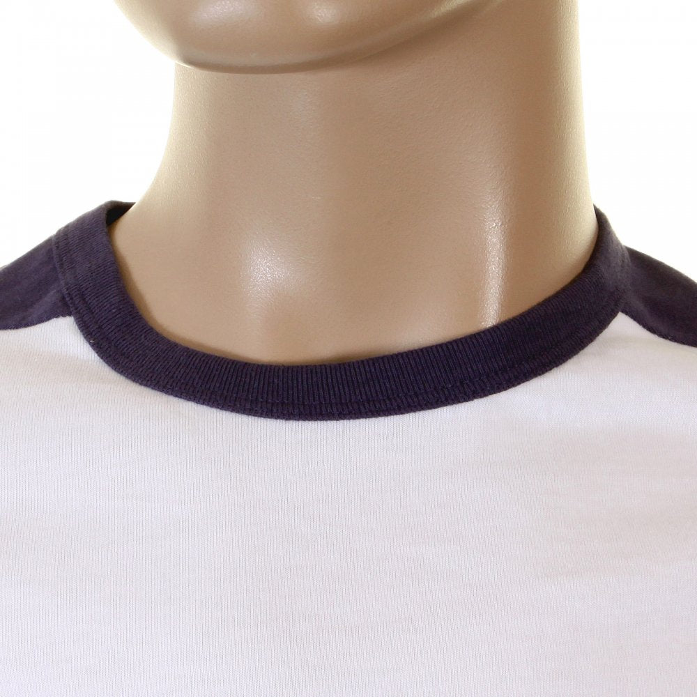 Rare and Original White with Ink Blue T-Shirt