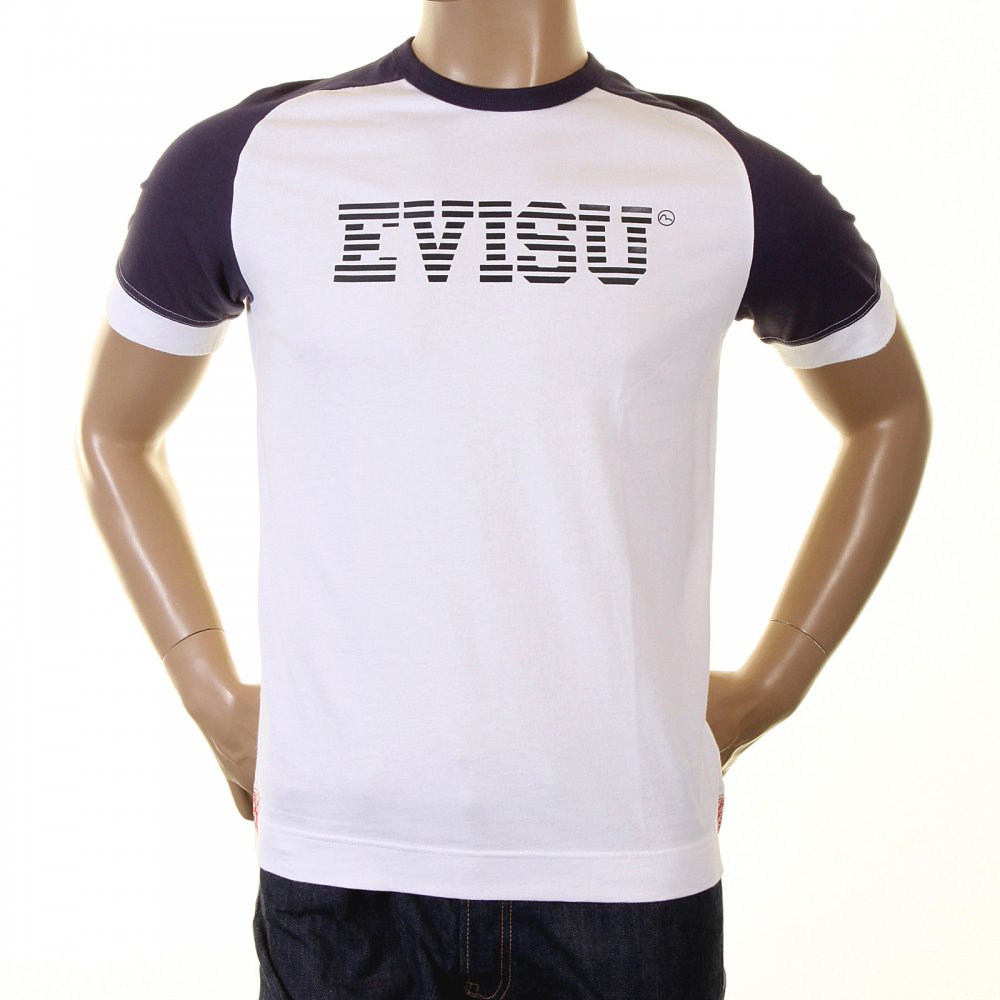 Early and Rare White with Ink Blue Short Sleeve T-Shirt