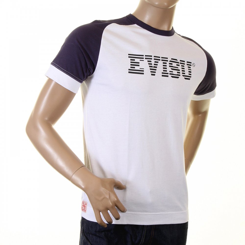 Early and Rare White with Ink Blue Short Sleeve T-Shirt