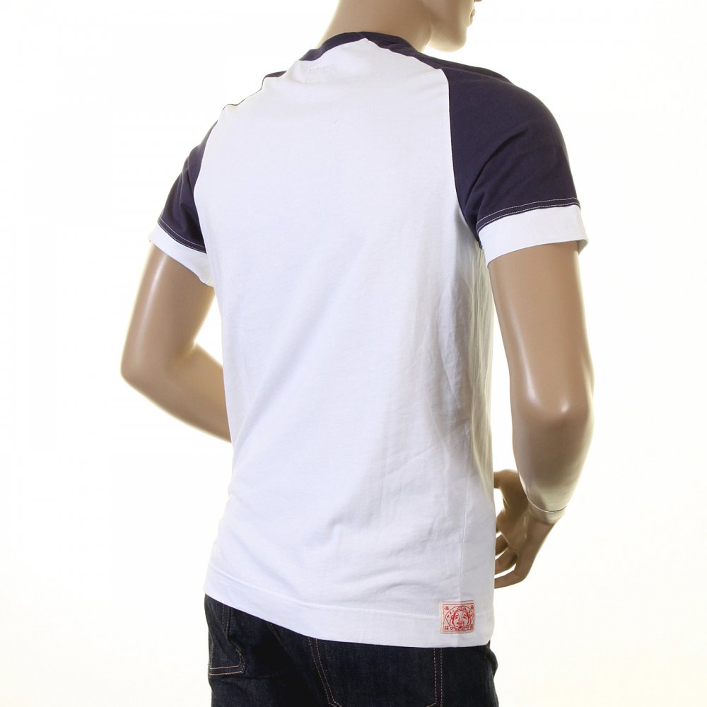 Early and Rare White with Ink Blue Short Sleeve T-Shirt