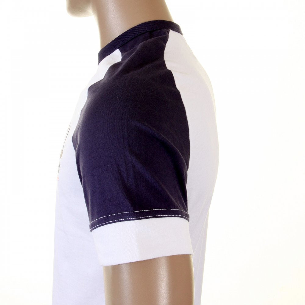 Early and Rare White with Ink Blue Short Sleeve T-Shirt