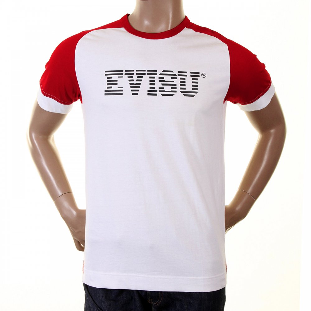 Original and Rare White with Red Short Sleeve T-Shirt