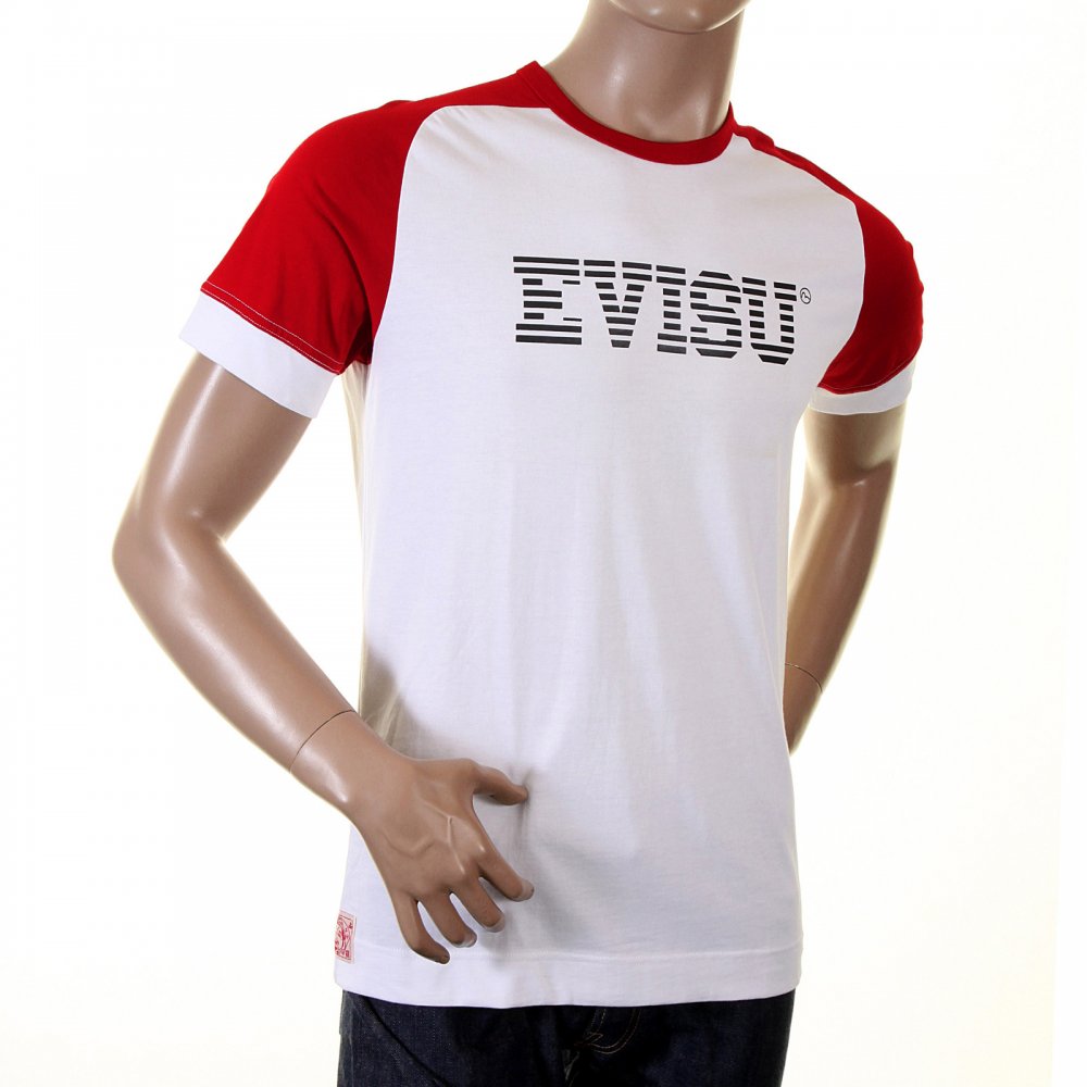Original and Rare White with Red Short Sleeve T-Shirt