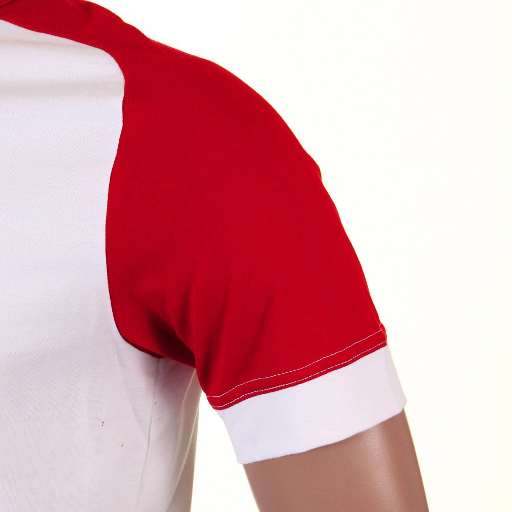 Original and Rare White with Red Short Sleeve T-Shirt