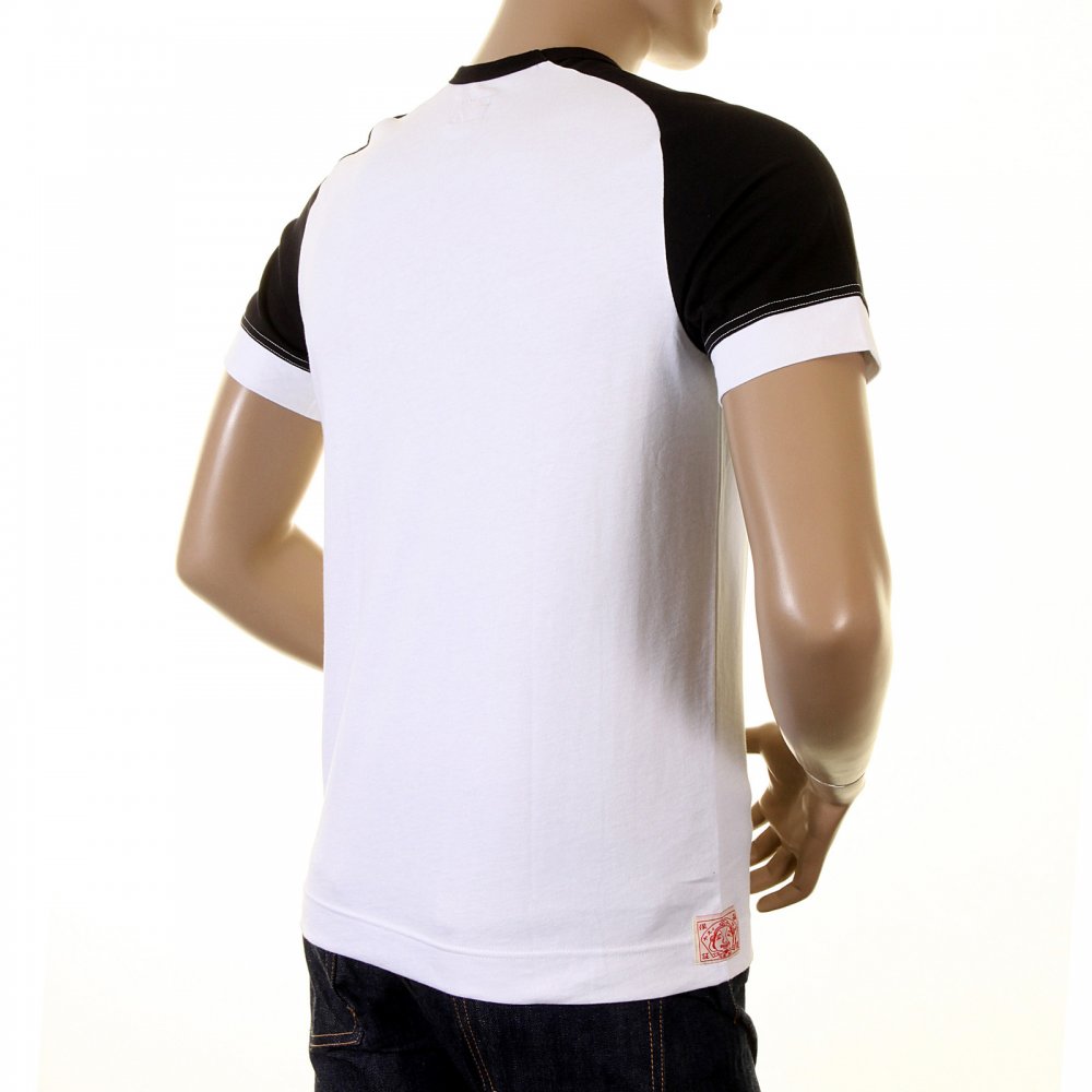 Early and Rare White with Black Short Sleeve T-Shirt