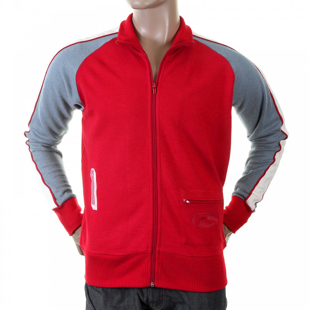 Rare Red Collared Regular Fit Osaka Track Jacket