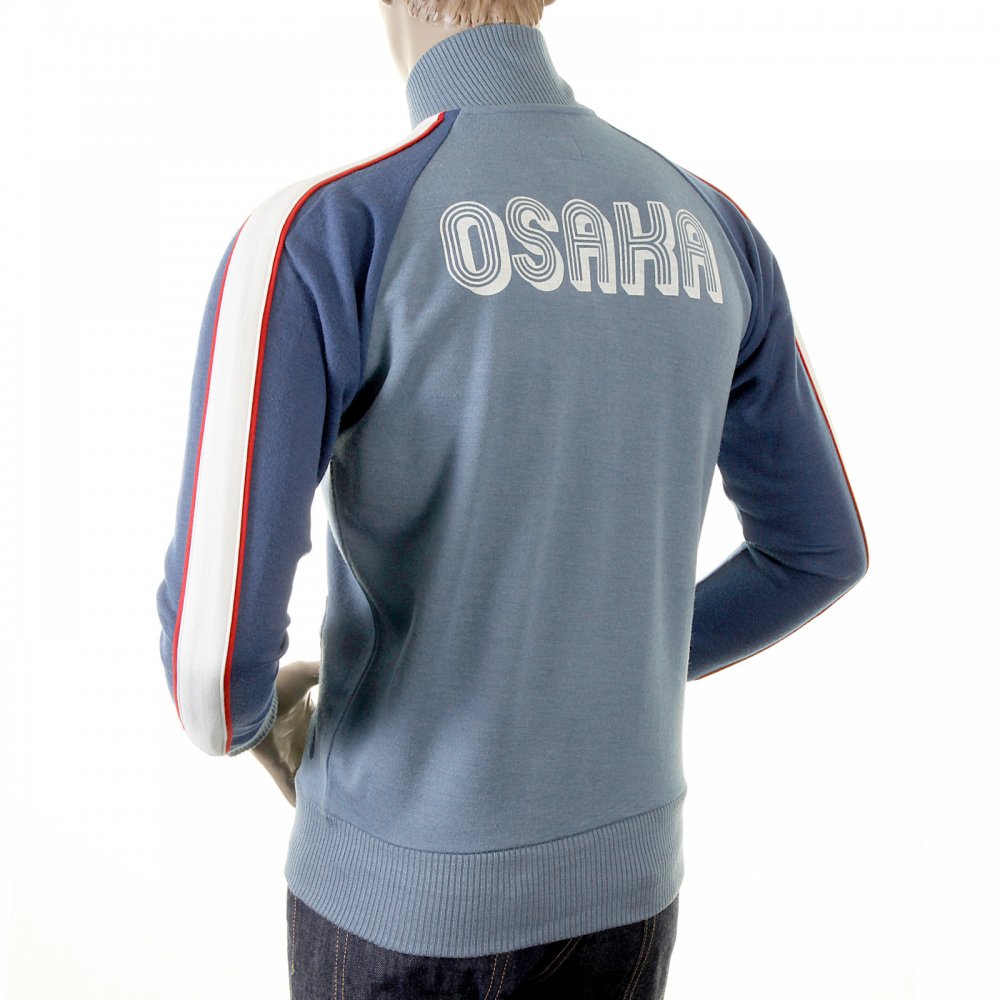 Original Azzure Blue Regular Fit Zipped Osaka Track Jacket