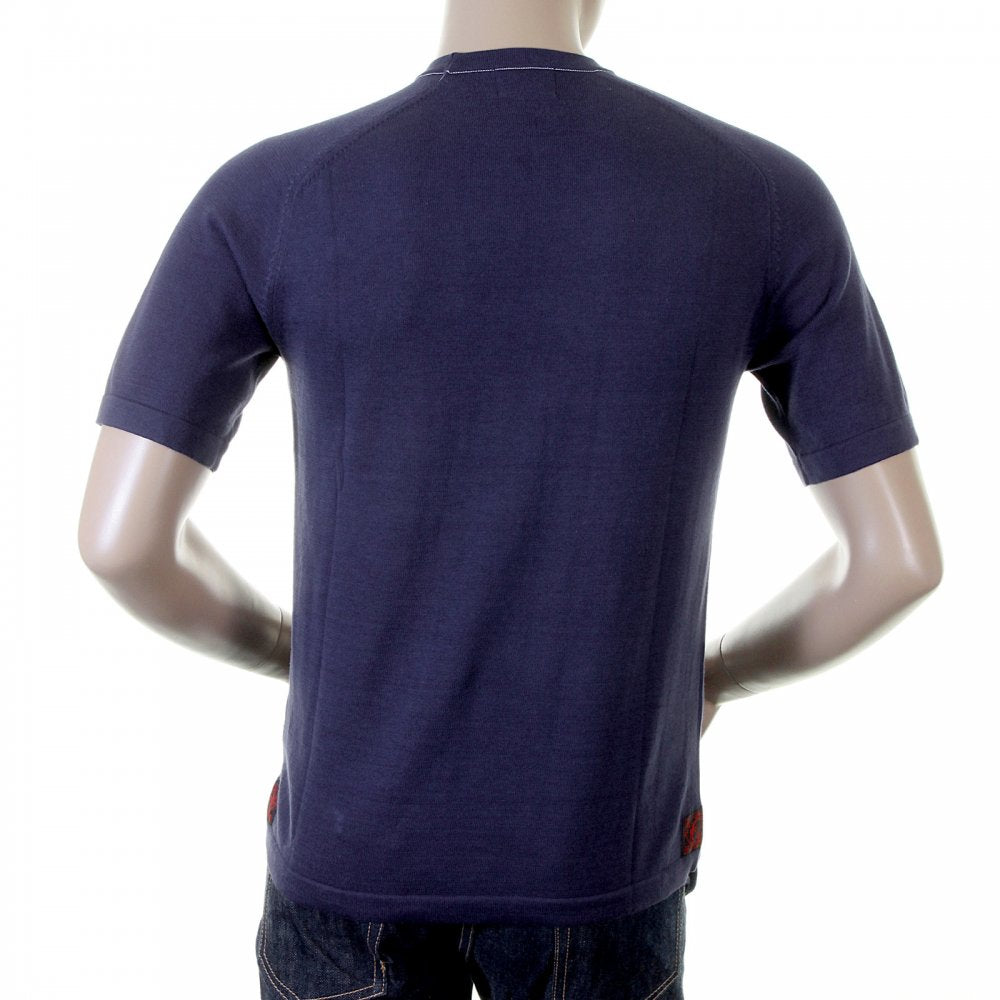 Knitted Ink Logo T shirt for men