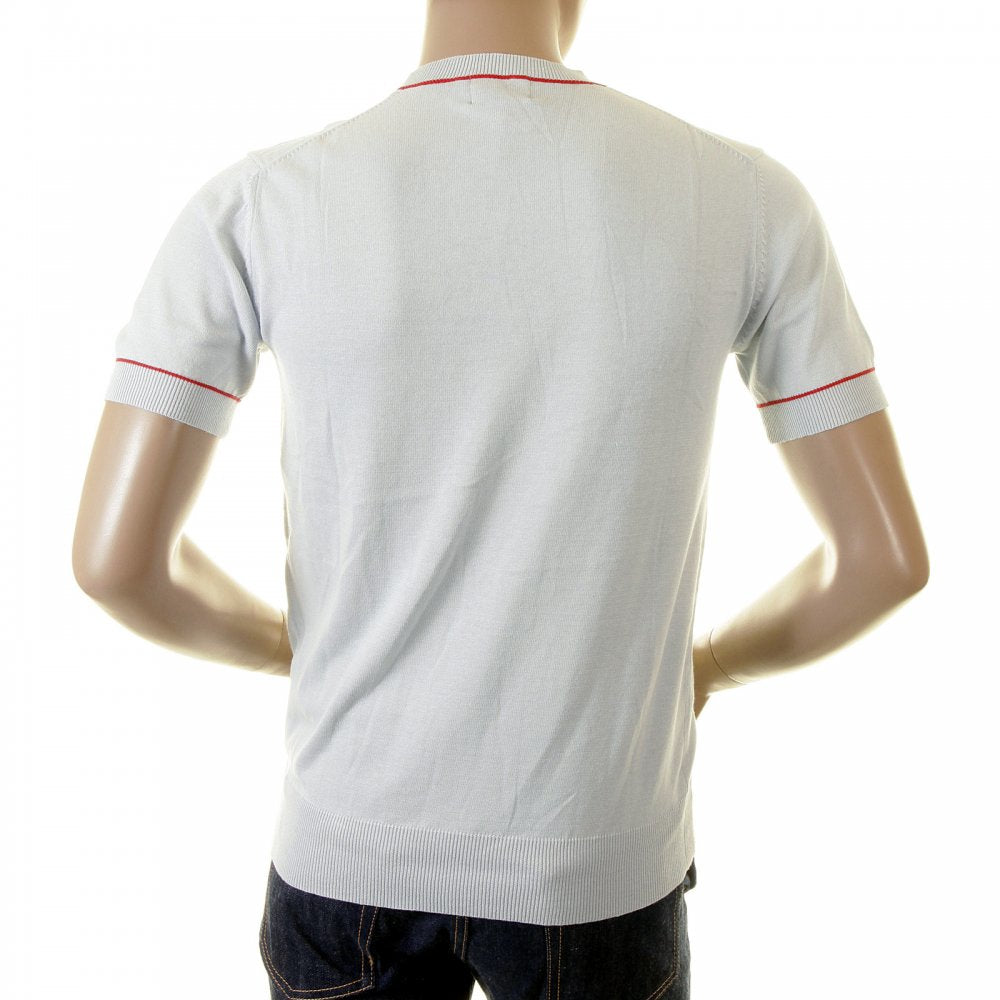 Sky Blue Logo Pocket printed T shirt for Men