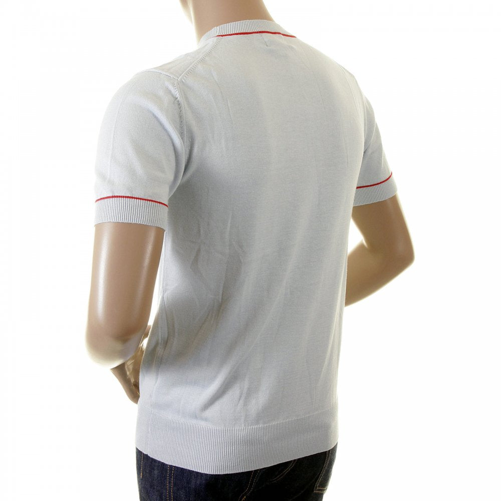 Sky Blue Logo Pocket printed T shirt for Men